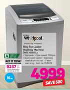 Whirlpool 16Kg Top Loader Washing Machine WTL 1600 SL