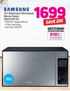 Samsung 32Ltr Electronic Microwave Mirror Finish ME0113M1 XF
