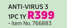 Kaspersky Anti Virus 3 1PC 1Y