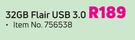 Sandisk 32GB Flair USB 3.0-Each