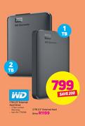 WD 2TB 2.5" External Hard Drive