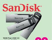 Sandisk 32GB Flair USB 3.0-Each