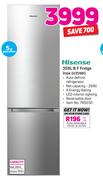 Hisense 359Ltr B F Fridge Inox H359BI