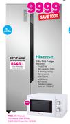 Hisense 516Ltr SXS Fridge H670SI + 20L Manual Microwave Oven White H20MOWH