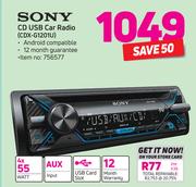 Sony CD USB Car Radio CDX-G1201U