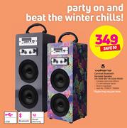 Volkano Carnival Bluetooth Karaoke Speaker VK-3009-BK/VK-3009 PRGN-Each