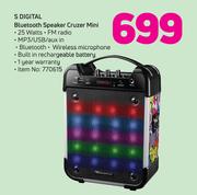 S Digital Bluetooth Speaker Cruzer Mini