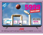 JVC 55"(139cm) UHD Smart LED TV With Built-In Soundbar LT-55N875