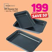 Mainstays 3 Pcs Roaster Set-Per Set