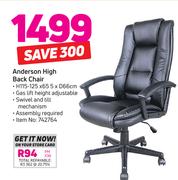 Anderson High Back Chair