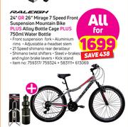 Raleigh  Mirage 7 Speed Front Suspension Mountain Bike-All 