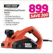 Black & Decker 650 W Rebating Planner Kw712