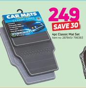 4Pc Classic Mat Set