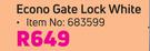 Xpanda Econo Gate Lock White
