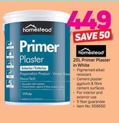 Homestead Primer Plaster In White-20Ltr