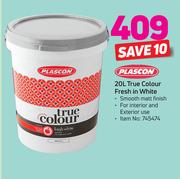 Plascon True Colour Fresh In White-20Ltr