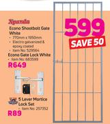 Xpanda Econo Gate Lock White