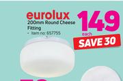 Eurolux 200mm Round Cheese Fitting-Each