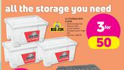 Big Jim 4Ltr Storage Box Clear-For 3