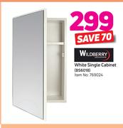 Wildberry White Single Cabinet BS6018