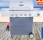 Megamaster Sizzler 500 Braai Plus 3 Piece Braai Set-Both