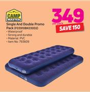 Camp Master Single And Double Promo Pack F03910BK030D2-Per pack
