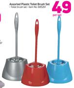 Assorted Plastic Toilet Brush Set-Per Set
