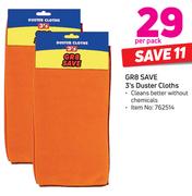 GR8 Save Duster Cloths-3's Per Pack