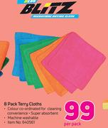 Blitz Terry Cloths 8's-Per Pack