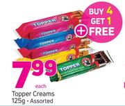 Topper Creams Assorted-125g Each