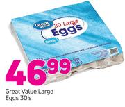 Great Value Large Eggs-30's