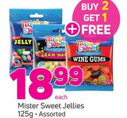 Mister Sweet Jellies Assorted-125g Each