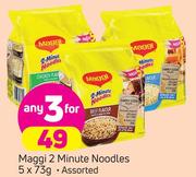 Maggi 2 Minute Noodles Assorted-3 x 5 x 73g