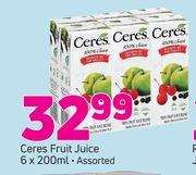 Ceres Fruit Juice Assorted-6 x 200ml