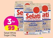 Selati White Sugar-3 x 2.5Kg