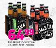 Jack Daniel's Spirit Cooler NRB Assorted-4 x 330ml Each