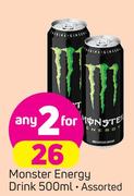 Monster Energy Drink Assorted-2 x 500ml