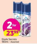 Glade Secrets Assorted-2 x 180ml