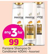Pantene Shampoo Or Conditioner Assorted-3 x 400ml
