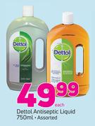 Dettol Antiseptic Liquid Assorted-750ml