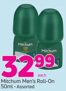 Mitchum Men's Roll On Assorted-50ml Each