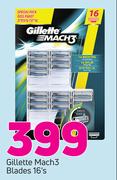 Gillette Mach 3 Blades-16s