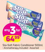 Sta Soft Fabric Conditioner Assorted-3 x 500ml