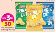 Willards Crinkle Cut-3x125g