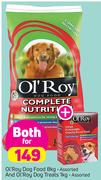 Ol'Roy Dog Food 8kg & Ol'Roy Dog Treats 1kg-For Both