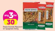 Pasta Grande Macaroni Or Spaghetti-3x500g