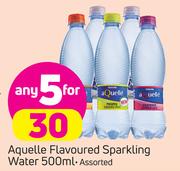 Aquelle Flavoured Sparkling Water-5x500ml