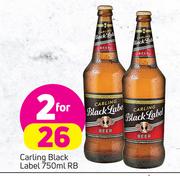 Carling Black Beer RB-2x750ml