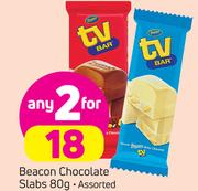 Beacon Chocolate Slabs-2X80g
