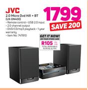 JVC 2.0 Micro DVD HiFi + BT UX-DN400